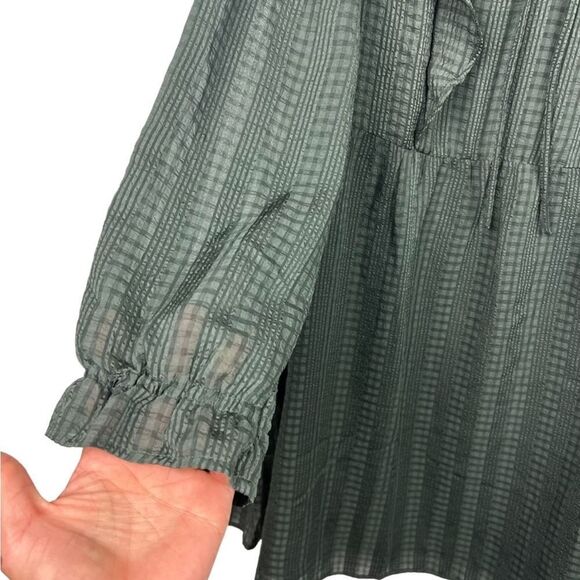 Loft Women’s Size Small Petite Fit and Flare Mini Dress Evergreen Deep Green - Picture 11 of 14